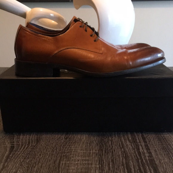 Carrucci brogue Oxford dress shoes - Picture 2 of 8